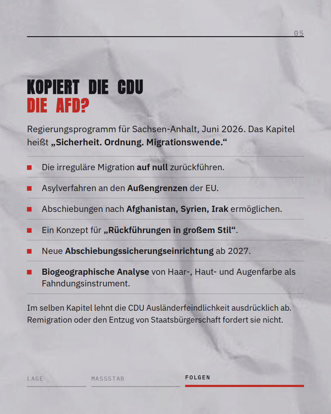 Kopiert die CDU die AfD? Das Regierungsprogramm im Kapitel Sicherheit, Ordnung, Migrationswende