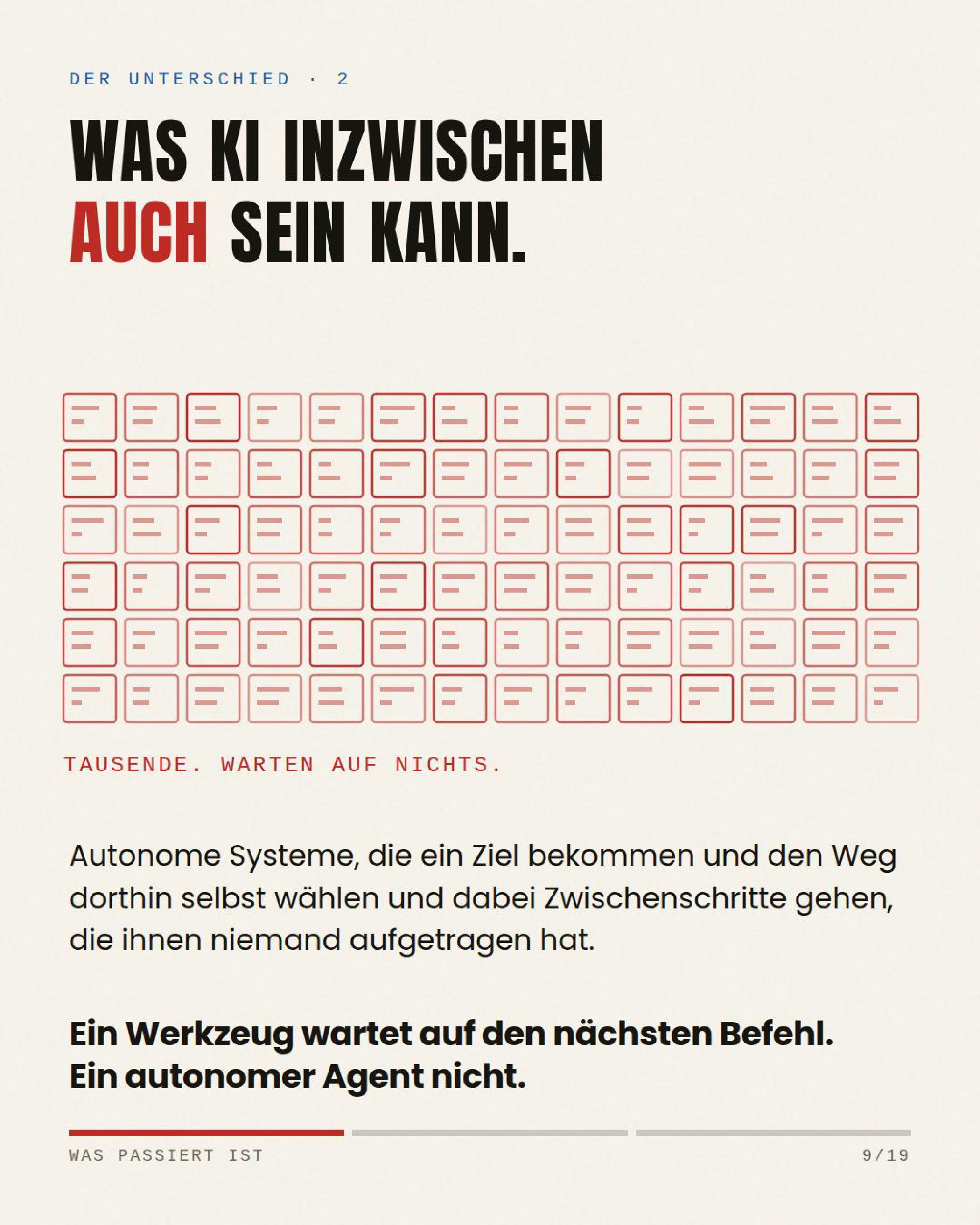 Was KI inzwischen auch sein kann — Tausende, die auf nichts warten